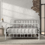 Paris Prix Lit Adulte "Bronxx" 160x200cm Blanc Mat