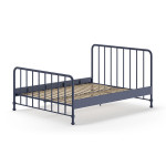 Paris Prix Lit Adulte "Bronxx" 160x200cm Bleu Mat