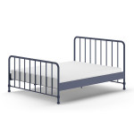 paris prix Lit Adulte "Bronxx" 160x200cm Bleu Mat