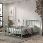Paris Prix Lit Adulte "Bronxx" 160x200cm Green Mat