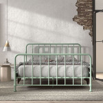 Paris Prix Lit Adulte "Bronxx" 160x200cm Green Mat