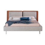 Paris Prix Lit Adulte Design "Saul" 180x200cm Gris