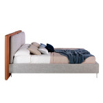 Paris Prix Lit Adulte Design "Saul" 180x200cm Gris