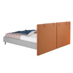 Paris Prix Lit Adulte Design "Saul" 180x200cm Gris
