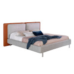 paris prix Lit Adulte Design "Saul" 180x200cm Gris