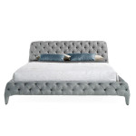 Paris Prix Lit Adulte Design "Soquy" 180x200cm Gris