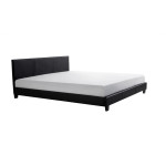Paris Prix Lit Adulte En Tissu "Mera" 140x190cm Noir
