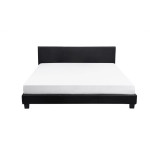 Paris Prix Lit Adulte En Tissu "Mera" 140x190cm Noir