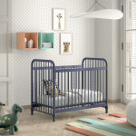 Paris Prix Lit Bébé "Bronxx" 60x120cm Bleu Mat