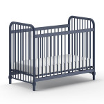paris prix Lit Bébé "Bronxx" 60x120cm Bleu Mat