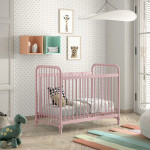 Paris Prix Lit Bébé "Bronxx" 60x120cm Rose Mat