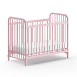 paris prix Lit Bébé "Bronxx" 60x120cm Rose Mat