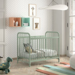 Paris Prix Lit Bébé "Bronxx" 60x120cm Vert Mat