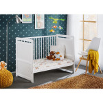 Paris Prix Lit Bébé "Tymek" 60x120cm Blanc