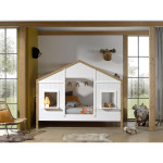 Paris Prix Lit Cabane Enfant "Babs" 90x200cm Blanc