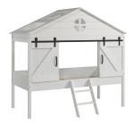paris prix Lit Cabane Enfant "Barnie" 90x200cm Blanc