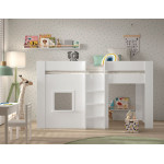 Paris Prix Lit Cabane Enfant "Reno" 90x200cm Blanc