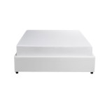 Paris Prix Lit Coffre Design "Niura" 140x190cm Blanc