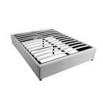 Paris Prix Lit Coffre Design "Niura" 140x190cm Blanc