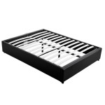 Paris Prix Lit Coffre Design "Niura" 160x200cm Noir