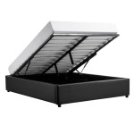 Paris Prix Lit Coffre Design "Niura" 160x200cm Noir