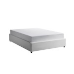 paris prix Lit Coffre Design "Niura" 180x200cm Blanc