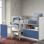 Paris Prix Lit Combiné Compact "Bonny" 90x200cm Bleu