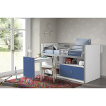 Paris Prix Lit Combiné Compact "Bonny" 90x200cm Bleu