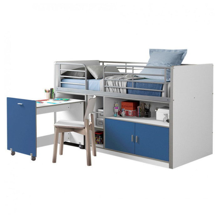 Paris Prix Lit Combiné Compact "Bonny" 90x200cm Bleu