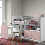Paris Prix Lit Combiné Compact "Bonny" 90x200cm Rose