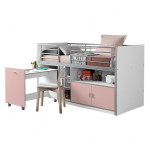 paris prix Lit Combiné Compact "Bonny" 90x200cm Rose