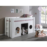 Paris Prix Lit Combiné Enfant "Freya" 90x200cm Blanc