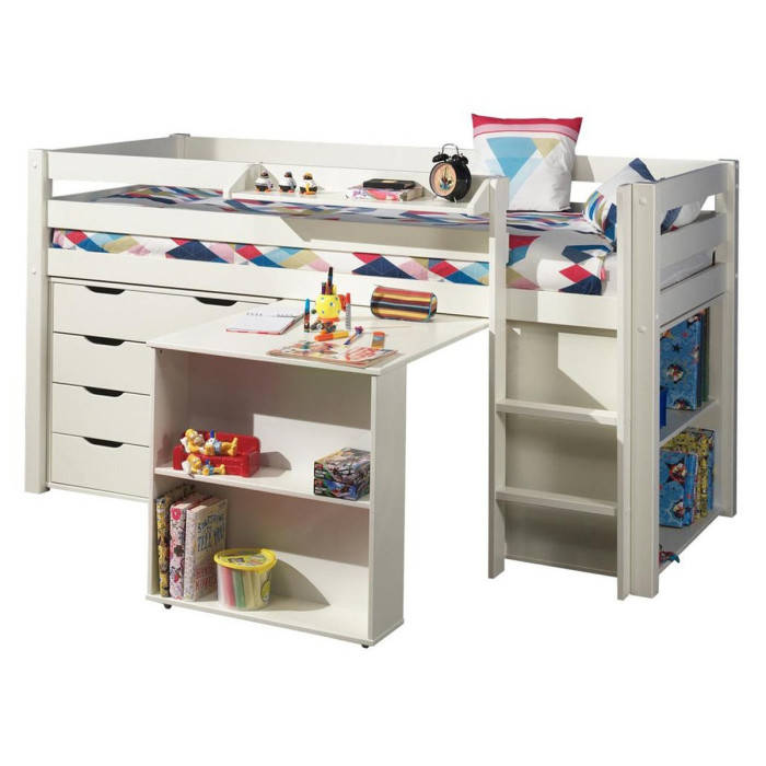 Paris Prix Lit Combiné "Pino II" 90x200cm Blanc