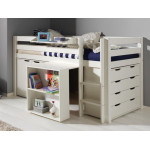 Paris Prix Lit Combiné "Pino III" 90x200cm Blanc