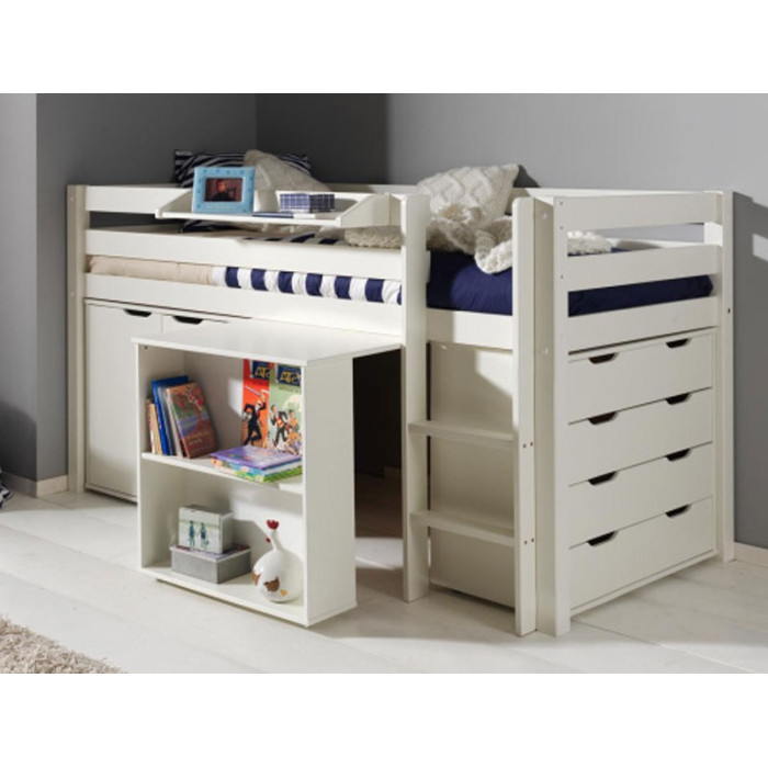 Paris Prix Lit Combiné "Pino III" 90x200cm Blanc