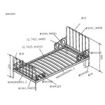Paris Prix Lit Enfant "Alice" 90x200cm Rose