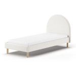 paris prix Lit Enfant Bouclé "Moon" 90x200cm Blanc