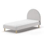 paris prix Lit Enfant Bouclé "Moon" 90x200cm Gris