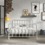 Paris Prix Lit Enfant "Bronxx" 140x200cm Blanc Mat
