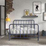 Paris Prix Lit Enfant "Bronxx" 140x200cm Bleu Mat