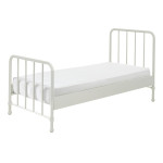 paris prix Lit Enfant "Bronxx" 90x200cm Blanc Mat