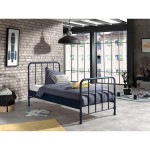 Paris Prix Lit Enfant "Bronxx" 90x200cm Bleu Mat