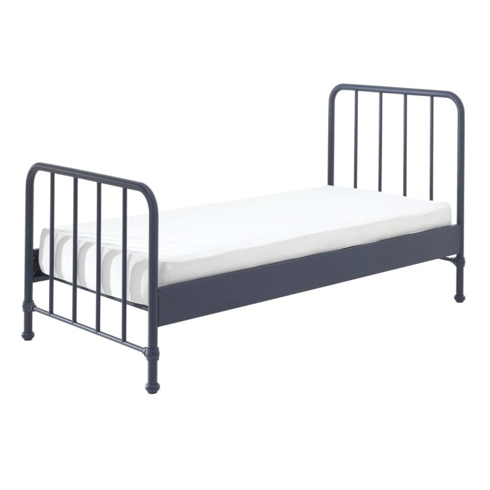 Paris Prix Lit Enfant "Bronxx" 90x200cm Bleu Mat