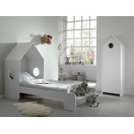 Paris Prix Lit Enfant Cabane "Casami" 90x140cm Blanc
