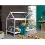 Paris Prix Lit Enfant Cabane "Dallas" 90x200cm Blanc