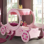 Paris Prix Lit Enfant "Carrosse" 90x200cm Rose