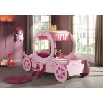 Paris Prix Lit Enfant "Carrosse" 90x200cm Rose