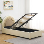 Paris Prix Lit Enfant Design "Arche" 90x190cm Beige