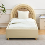 Paris Prix Lit Enfant Design "Arche" 90x190cm Beige