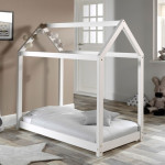 Paris Prix Lit Enfant Design "Cabane" 70x140cm Blanc